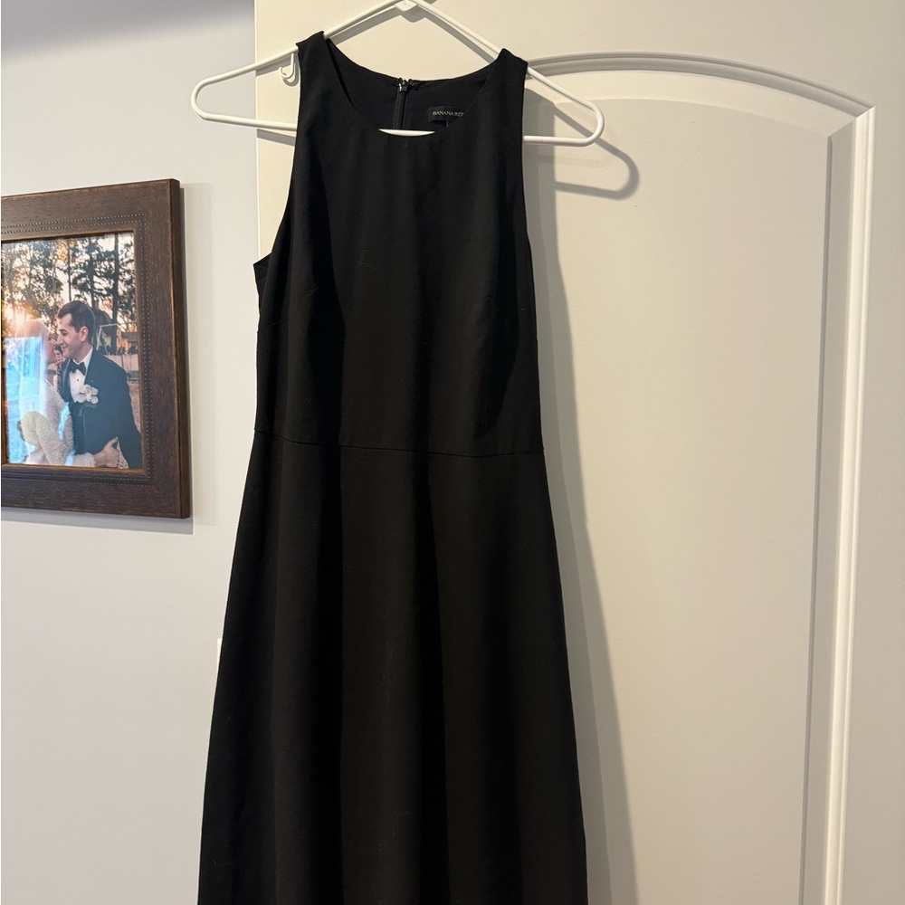 Banana Republic Black Halter Sheath Mini Dress